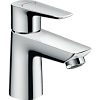 Картинка анонса товара «смеситель для раковины hansgrohe 80, со сливным клапаном push-open 71701000, хром»