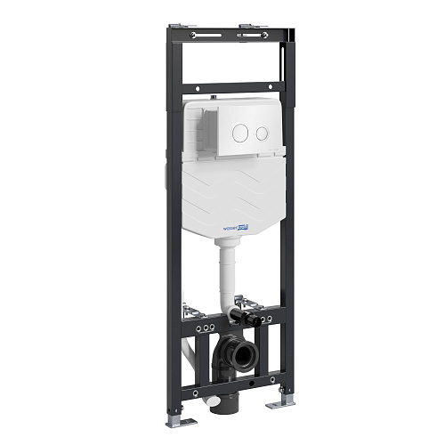 Инсталляция для унитаза WasserKRAFT Alme 15TLT.010.ME.WH01 с клавишей смыва белый Инсталляция для унитаза WasserKRAFT Alme 15TLT.010.ME.WH01 с клавишей смыва белый