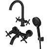 Комплект смесителей Orange Mia M34-381b черный Комплект смесителей Orange Mia M34-381b черный