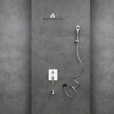 Душевая система Lemark Melange LM4922CW встраиваемая, хром/белый Душевая система Lemark Melange LM4922CW встраиваемая, хром/белый