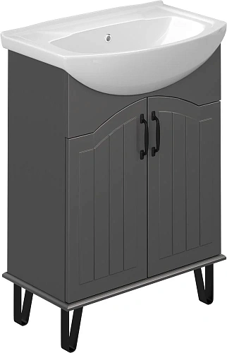 Комплект мебели DIWO Сочи 65 антрацит 574212 Комплект мебели DIWO Сочи 65 антрацит 574212