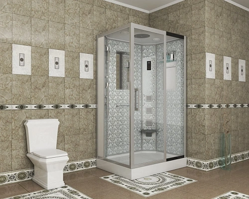 Душевая кабина Niagara Luxe NG-7711WR (900x1200х2150) низкий поддон стенки белые Душевая кабина Niagara Luxe NG-7711WR (900x1200х2150) низкий поддон стенки белые