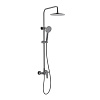 Картинка анонса товара «душевая система aquatek бетта aq2160bgm черный хром шлифованный»