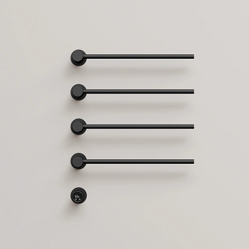 Полотенцесушитель электрический SANCOS Linea SC14001MB встраиваемый черный матовый Полотенцесушитель электрический SANCOS Linea SC14001MB встраиваемый черный матовый