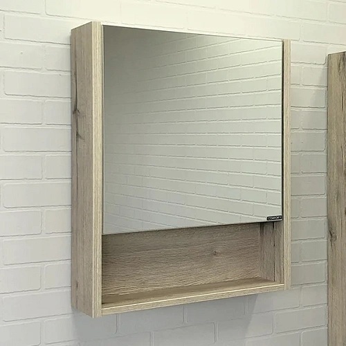 Зеркальный шкаф Comforty Марио 60 00-00005201 дуб дымчатый Зеркальный шкаф Comforty Марио 60 00-00005201 дуб дымчатый