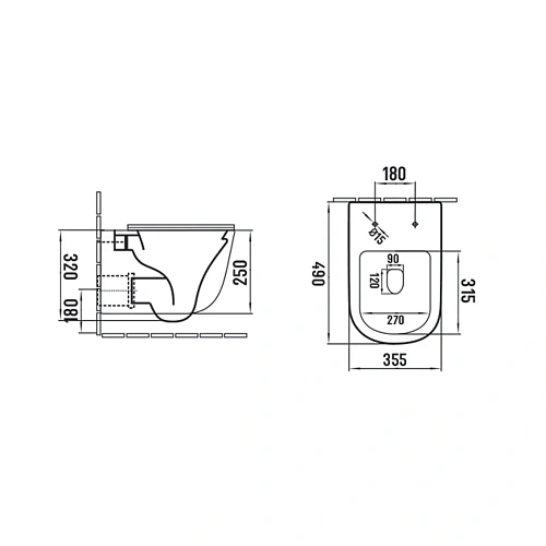Унитаз подвесной Vincea Evo VT1-34SMB безободковый, цвет черный матовый, ультратонкое soft-close сид Унитаз подвесной Vincea Evo VT1-34SMB безободковый, цвет черный матовый, ультратонкое soft-close сид