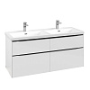 Картинка анонса товара «тумба под раковину villeroy &amp; boch subway 3.0 с подсветкой brilliant white / brilliant white c568l1v c568l1ve»