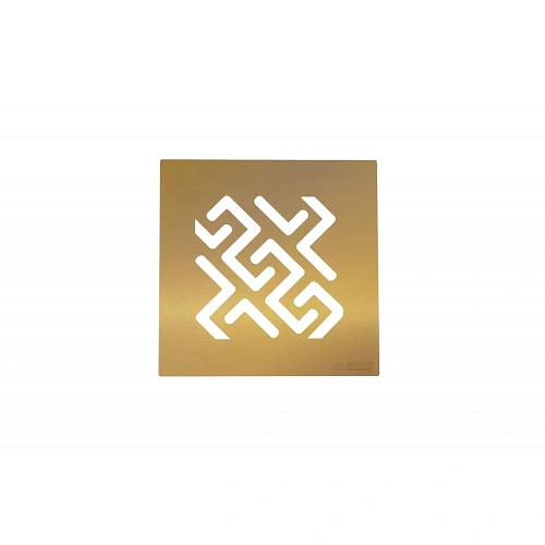 Душевой трап BERGES ZENTRUM Antik 100х100, золото глянец, выпуск D50 H65 боковой 092364 Душевой трап BERGES ZENTRUM Antik 100х100, золото глянец, выпуск D50 H65 боковой 092364