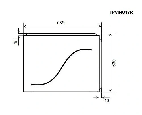Экран для ванны торцевой Timo TPVINO17R 68,5 см Экран для ванны торцевой Timo TPVINO17R 68,5 см