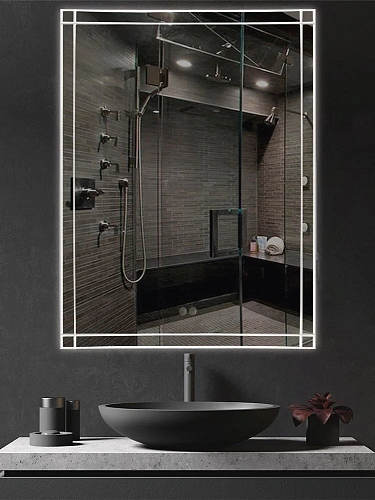 Зеркало Teso azaro Apex TAL2368 c LED-подсветкой, antifog 600х800 Зеркало Teso azaro Apex TAL2368 c LED-подсветкой, antifog 600х800