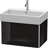 Картинка анонса товара «тумба под раковину duravit xsquare xs419404040 подвесная 68 см черный глянцевый»
