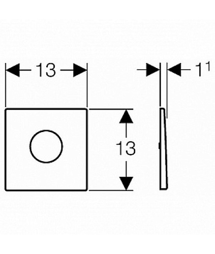 ИК привод смыва Geberit 116.023.FW.1 для писсуара Mambo,нержавеющая сталь ИК привод смыва Geberit 116.023.FW.1 для писсуара Mambo,нержавеющая сталь