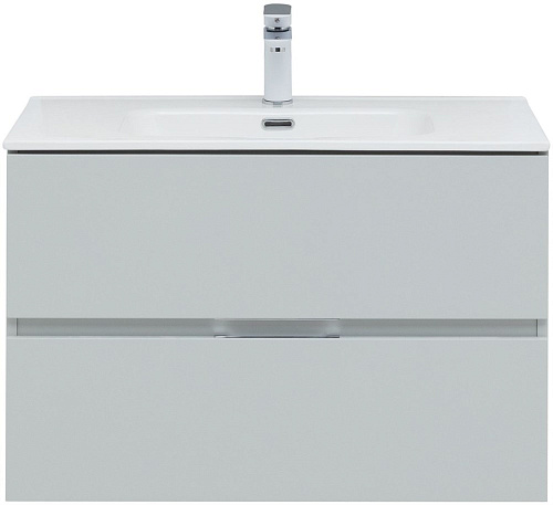 Тумба под раковину Aquanet Алвита New 80 2 ящика, серый 00277516 Тумба под раковину Aquanet Алвита New 80 2 ящика, серый 00277516