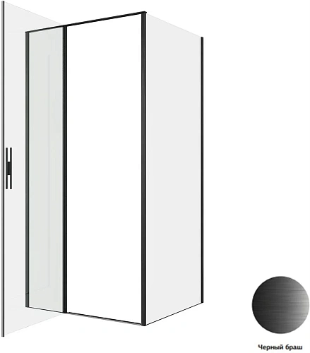 Душевой уголок Allen Brau Priority 100x90 3.31030.BBA + 3.31045.BBA черный браш Душевой уголок Allen Brau Priority 100x90 3.31030.BBA + 3.31045.BBA черный браш