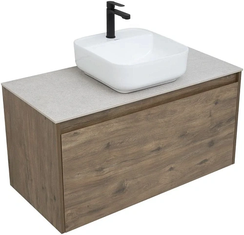 Тумба под раковину Aquanet Nova Lite 100 дуб рустикальный (1 ящик) 00249520 Тумба под раковину Aquanet Nova Lite 100 дуб рустикальный (1 ящик) 00249520
