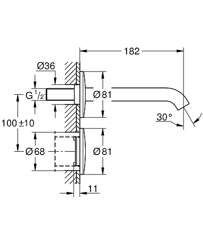 Кран для раковины GROHE essence E, хром (36447000) инфракрасный, встраиваемый Кран для раковины GROHE essence E, хром (36447000) инфракрасный, встраиваемый