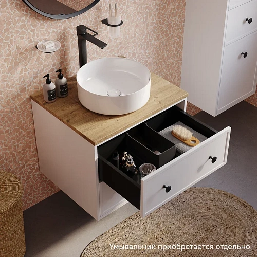 Тумба под раковину IDDIS Torr (TOR60WVi95K) подвесная со столешницей МДФ, дуб верона 60 см белый матовый Тумба под раковину IDDIS Torr (TOR60WVi95K) подвесная со столешницей МДФ, дуб верона 60 см белый матовый