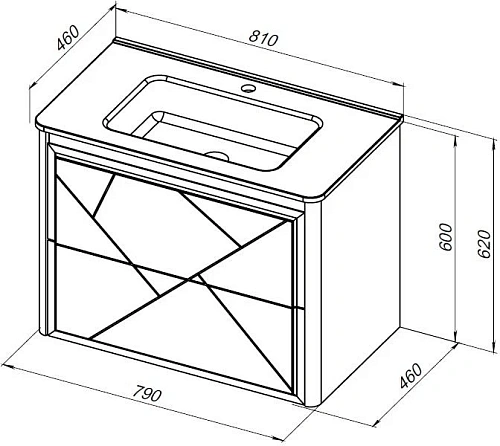 Тумба под раковину Allen Brau Paris 80 1.360001.WM белый матовый Тумба под раковину Allen Brau Paris 80 1.360001.WM белый матовый