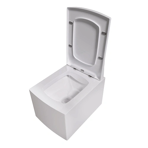 Унитаз подвесной GROSSMAN GR-4460S 510x350x360 белый безободковый с тонкой крышкой Унитаз подвесной GROSSMAN GR-4460S 510x350x360 белый безободковый с тонкой крышкой