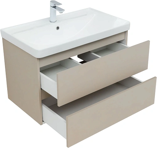 Тумба с раковиной Aquanet Вега 2.0 80 00344754 бежевый Тумба с раковиной Aquanet Вега 2.0 80 00344754 бежевый