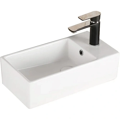 Раковина Ceruttispa CR7098D 480х240х140 накладная, белая, прямоугольная, с отверстием под смеситель Раковина Ceruttispa CR7098D 480х240х140 накладная, белая, прямоугольная, с отверстием под смеситель