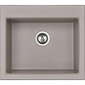 Кухонная мойка Aquaton Линеа 58 1A733032LW250 из литого мрамора, серый шелк Кухонная мойка Aquaton Линеа 58 1A733032LW250 из литого мрамора, серый шелк