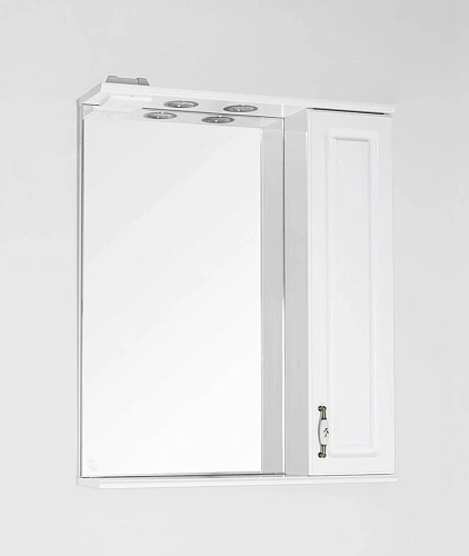 Зеркальный шкаф Style Line Олеандр-2 65/С, белый ЛС-00000050 Зеркальный шкаф Style Line Олеандр-2 65/С, белый ЛС-00000050