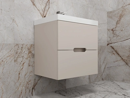 Тумба под раковину Style Line Матис 60, Classic 60, (2 ящика), крем, эмаль подвесная ЛС-00002310 Тумба под раковину Style Line Матис 60, Classic 60, (2 ящика), крем, эмаль подвесная ЛС-00002310