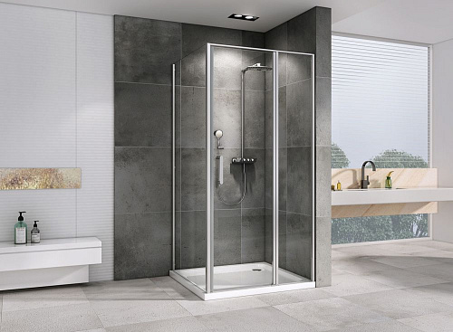 Душевой уголок ABBER Sonnenstrand AG04130S-S70 130x70 см универсальный, профиль хром, стекло прозрачное Душевой уголок ABBER Sonnenstrand AG04130S-S70 130x70 см универсальный, профиль хром, стекло прозрачное