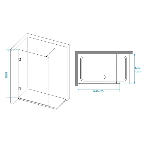 Душевая перегородка RGW Walk In WA-030-1 351030107-21 Душевая перегородка RGW Walk In WA-030-1 351030107-21