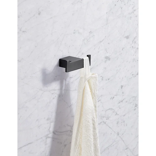 Крючок Milacio Ultra (MCU.950.MB) двойной черный матовый Крючок Milacio Ultra (MCU.950.MB) двойной черный матовый