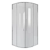 Душевой уголок Niagara Nova NG-6627-34 (100x100x195) полукруг, раздвижная, хром, стекло прозрачное