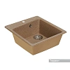 Кухонная мойка Aquaton Парма 1A713032PM270 из литого мрамора, квадратная, терракотовая Кухонная мойка Aquaton Парма 1A713032PM270 из литого мрамора, квадратная, терракотовая