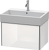 Картинка анонса товара «тумба под раковину duravit xsquare xs409402222 подвесная 68 см белая глянцевый»