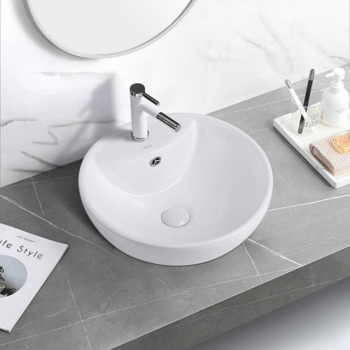 Раковина ABBER Bequem AC2101 накладная, белая Раковина ABBER Bequem AC2101 накладная, белая