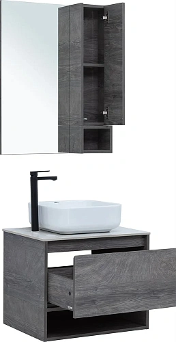 Комплект мебели STWORKI Карлстад 60 дуб рошелье, монте тиберио, с отверстием под смеситель в столешн 425174 Комплект мебели STWORKI Карлстад 60 дуб рошелье, монте тиберио, с отверстием под смеситель в столешн 425174