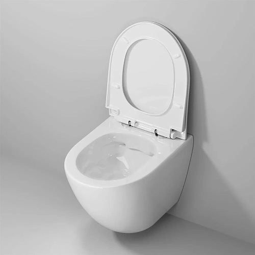 Унитаз подвесной Niagara Vista NG-9301 (495x365x375) безободковый с тонкой крышкой Унитаз подвесной Niagara Vista NG-9301 (495x365x375) безободковый с тонкой крышкой