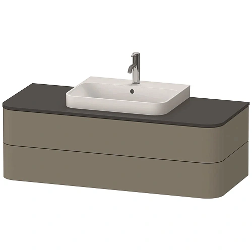 Тумба под раковину Duravit Happy D.2 Plus HP497209292 подвесная 130 см серый камень Тумба под раковину Duravit Happy D.2 Plus HP497209292 подвесная 130 см серый камень