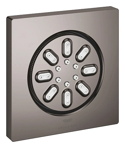 Боковой душ GROHE Rainshower Aqua, квадратный, 2 режима струи, темный графит глянцевый (26802A00) Боковой душ GROHE Rainshower Aqua, квадратный, 2 режима струи, темный графит глянцевый (26802A00)