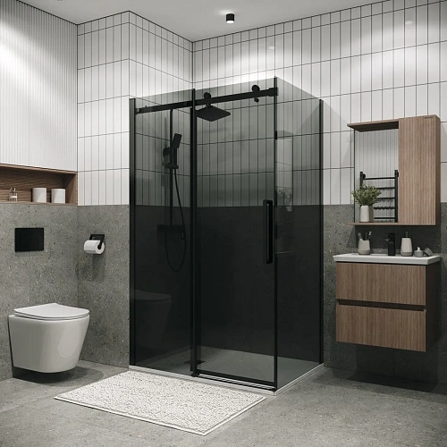 Боковая стенка GROSSMAN Classic 200.K33.04.70.21.10 (70x195) черный матовый, стекло тонированноое Боковая стенка GROSSMAN Classic 200.K33.04.70.21.10 (70x195) черный матовый, стекло тонированноое