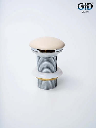 Донный клапан Gid без перелива Sr100 74405K светло-коричневый матовый 7x7x10 Донный клапан Gid без перелива Sr100 74405K светло-коричневый матовый 7x7x10