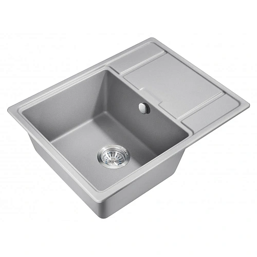 Кухонная мойка Milacio Navarra 65 Cuarzo (MC.77063), серый металлик Кухонная мойка Milacio Navarra 65 Cuarzo (MC.77063), серый металлик