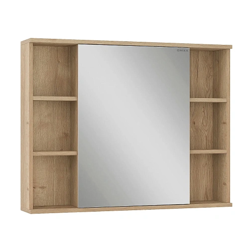 Зеркальный шкаф Onika Легран 90 см 209031 дуб галифакс, универсальный Зеркальный шкаф Onika Легран 90 см 209031 дуб галифакс, универсальный