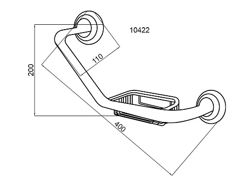 Поручень Boheme Imperiale 10422 с мыльницей Поручень Boheme Imperiale 10422 с мыльницей