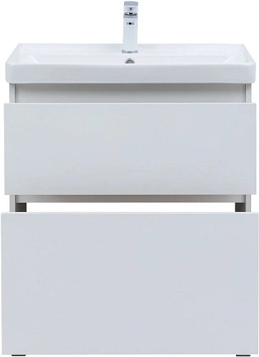 Тумба под раковину Aquanet Вега 70 00344122 напольная, белый глянец Тумба под раковину Aquanet Вега 70 00344122 напольная, белый глянец