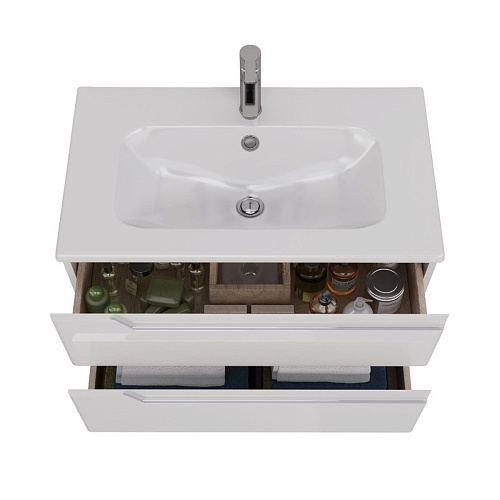 Тумба под раковину Lemark MIANO 80 см подвесная, белый LM06M80T Тумба под раковину Lemark MIANO 80 см подвесная, белый LM06M80T