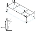 Каркас для ванны CEZARES PLANE-180-90-MF-F Каркас для ванны CEZARES PLANE-180-90-MF-F