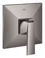 Смеситель для душа Allure Brilliant, квадратная розетка, темный графит глянец (24071A00) внешняя час Смеситель для душа Allure Brilliant, квадратная розетка, темный графит глянец (24071A00) внешняя час