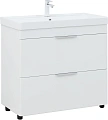 Тумба с раковиной Aquanet Ирис new 90 00342094 напольная белый глянец Тумба с раковиной Aquanet Ирис new 90 00342094 напольная белый глянец
