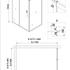 Душевой уголок Niagara Nova NG-62-11A-A100 (110x100x195) квадратная, дверь раздвижная Душевой уголок Niagara Nova NG-62-11A-A100 (110x100x195) квадратная, дверь раздвижная